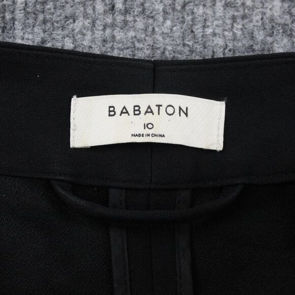 Babaton Blazer Women 10 Power Hip Jacket Black Open Aritzia Preppy Academia Work - Picture 6 of 11